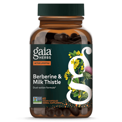 Gaia Herbs Berberine & Milk Thistle for Active Lifestyle || 60 ct