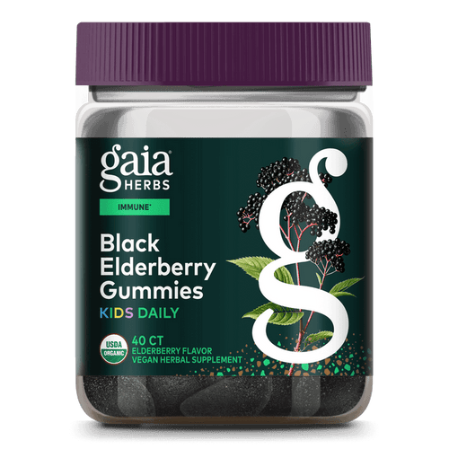 GaiaKids® Black Elderberry Kids Daily Gummies for Immune Support || 40 ct