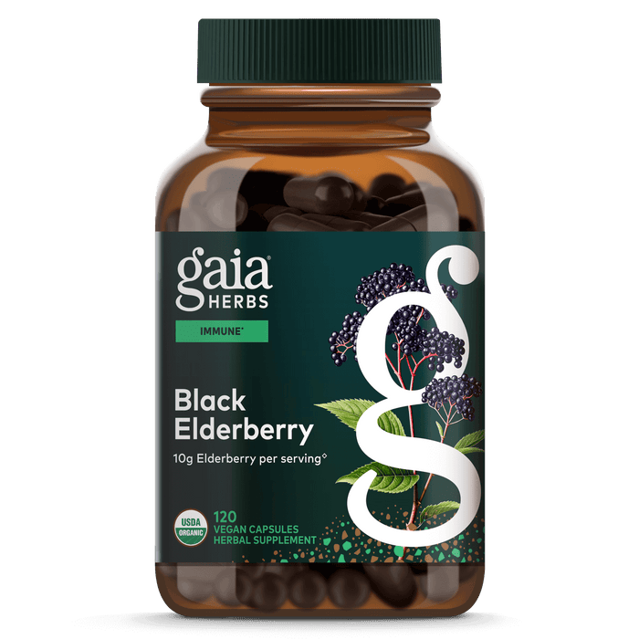 120 Count Black Elderberry Vegan Capsules