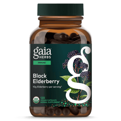 120 Count Black Elderberry Vegan Capsules
