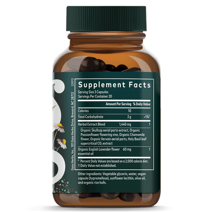 Gaia Herbs Calm A.S.A.P. Supplement Facts