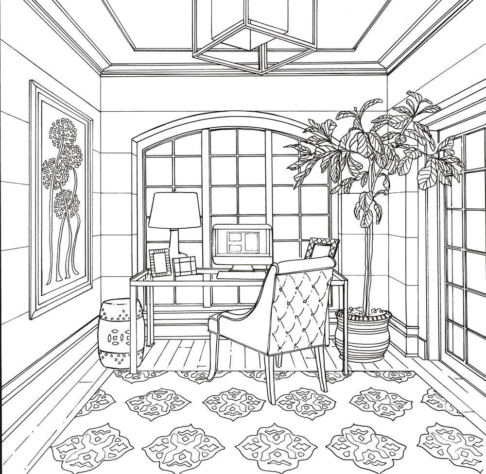 Color At Home Coloring Book