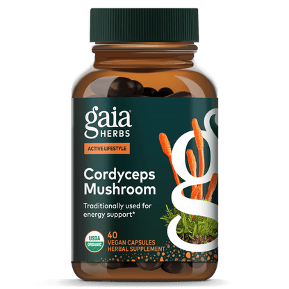 Gaia Herbs Cordyceps Mushroom Vegan Capsules || 40 ct