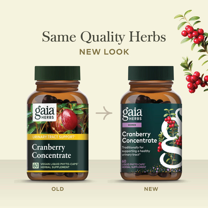 Cranberry Concentrate Old Label Versus New Label Comparison