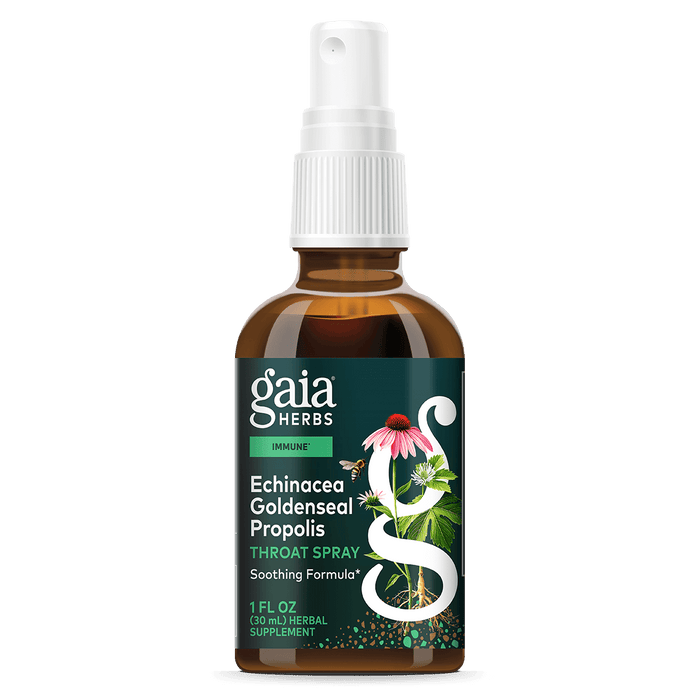 Gaia Herbs Echinacea Goldenseal Propolis Throat Spray for Immune Support || 1 oz