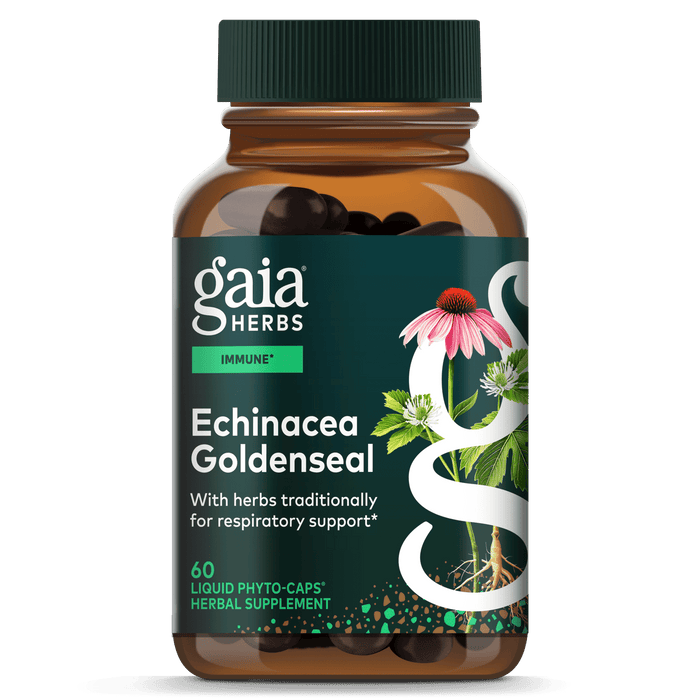 Echinacea Goldenseal 60 Count Front Of Bottle Rendering