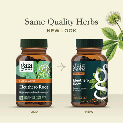 Eleuthero Root Old Label Versus New Label Comparison
