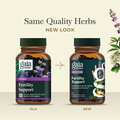 Fertility Support 60 count Old Label Versus New Label Comparison