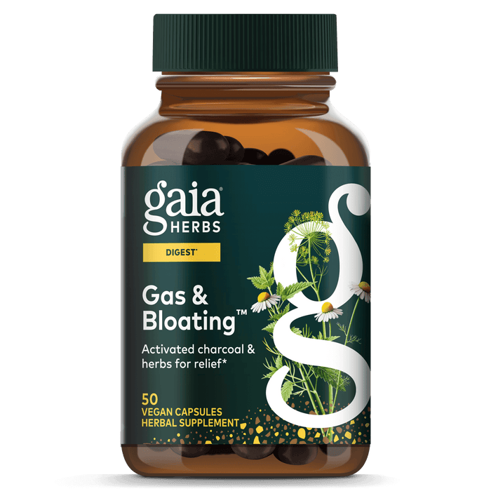 Gaia Herbs Gas & Bloating for Digestive Support || 50 ct