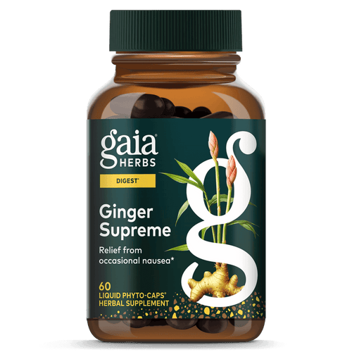 Gaia Herbs Ginger Supreme for Digestion 60 count bottle