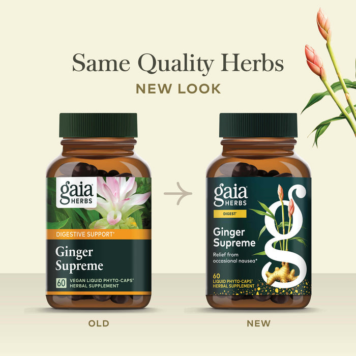 Ginger Supreme  Old Label Versus New Label Comparison