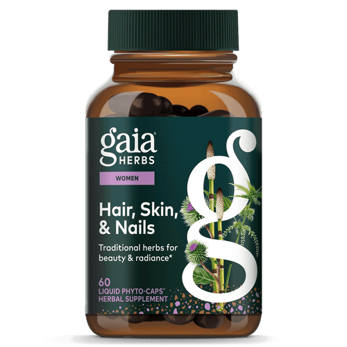 Gaia Herbs Hair, Skin & Nail Support for Beauty & Radiance Support || 60 ct