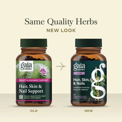 Hair, Skin, & Nails Support 60 count Old Label Versus New Label Comparison