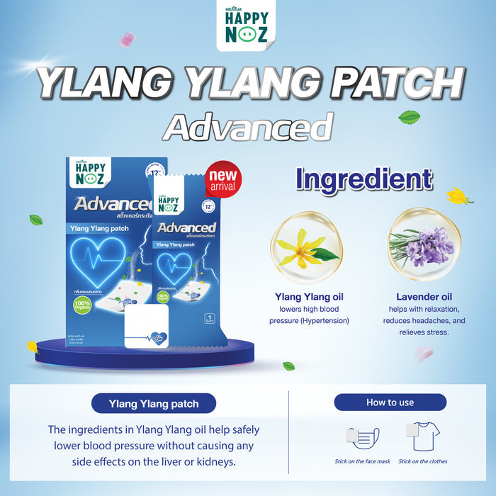 Happy Noz Advanced Ylang Ylang Stickers (Hypertension)
