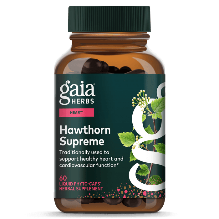 Gaia Herbs Hawthorn Supplement for Heart Support || 60 ct