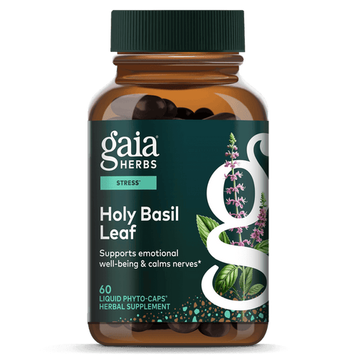 Gaia Herbs Holy Basil Capsules for Stress Support || 60 ct