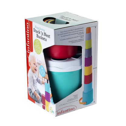Infantino Shape Sorting Stack 'N Nest Buckets