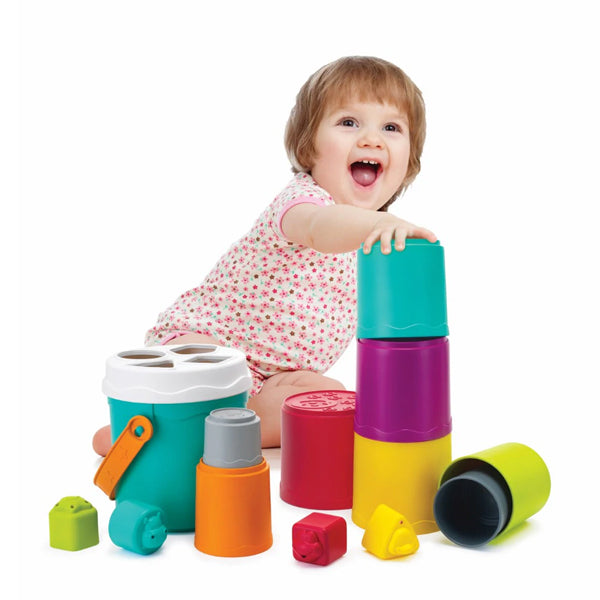 Infantino Shape Sorting Stack 'N Nest Buckets