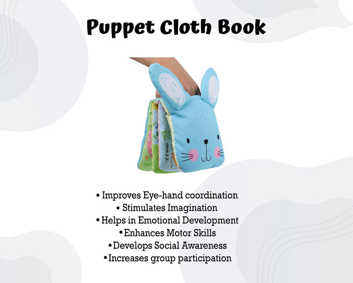 Infantway Huggabooks Plush Puppet Cloth Book