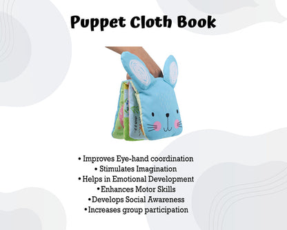 Infantway Huggabooks Plush Puppet Cloth Book
