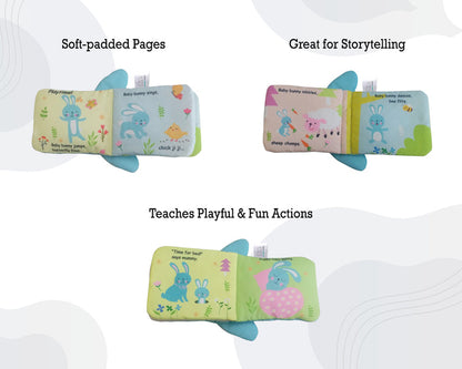 Infantway Huggabooks Plush Puppet Cloth Book