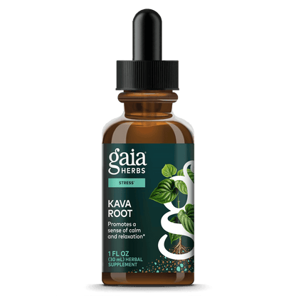 Gaia Herbs Kava Root for Stress Support || 1 oz