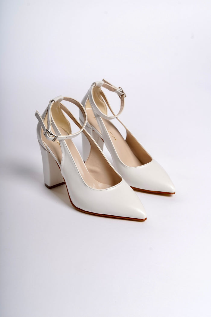 Liora | White High Heels