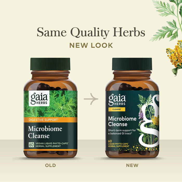 Microbiome Cleanse Old Label Versus New Label Comparison