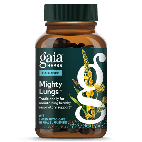 Gaia Herbs Mighty Lungs for Respiratory Support || 60 ct