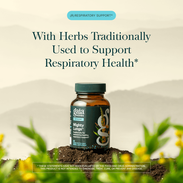 Gaia Herbs Mighty Lungs 60 count Claims