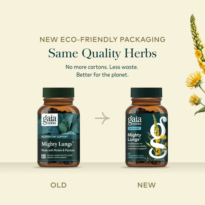 Mighty Lungs Old Label Versus New Label Comparison