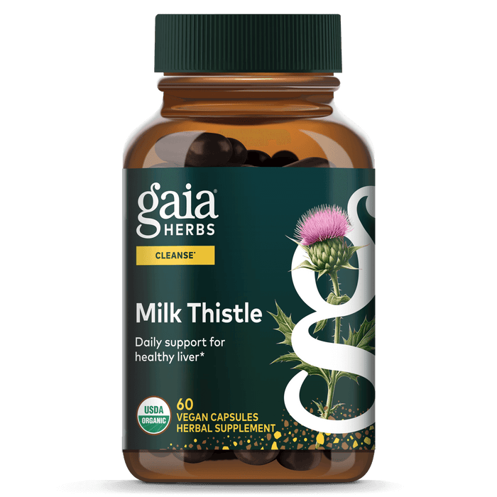 Gaia Herbs Milk Thistle pills for Liver & Cleanse Support || 60 ct