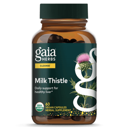 Gaia Herbs Milk Thistle pills for Liver & Cleanse Support || 60 ct