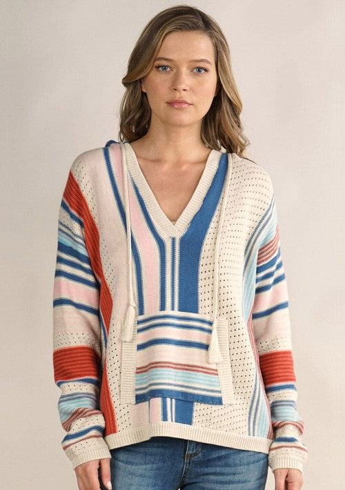 Daybreak Striped Pullover Hoodie