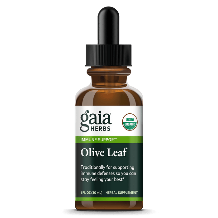 Gaia Herbs Olive Leaf Extract, Certified Organic for Immune Support || 1oz
