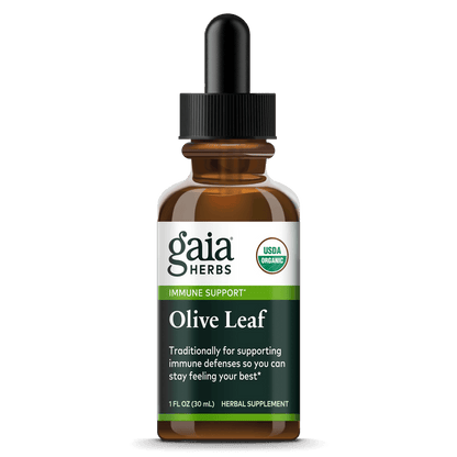 Gaia Herbs Olive Leaf Extract, Certified Organic for Immune Support || 1oz