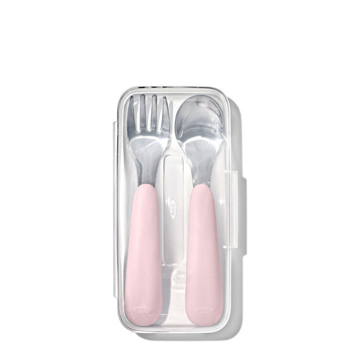 OXO Tot On-The-Go Fork And Spoon Set With Carrying Case