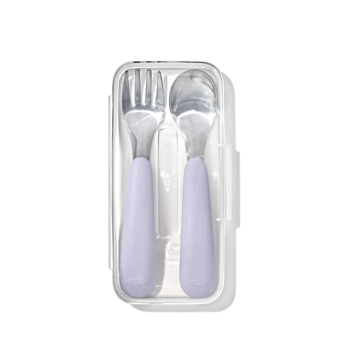OXO Tot On-The-Go Fork And Spoon Set With Carrying Case