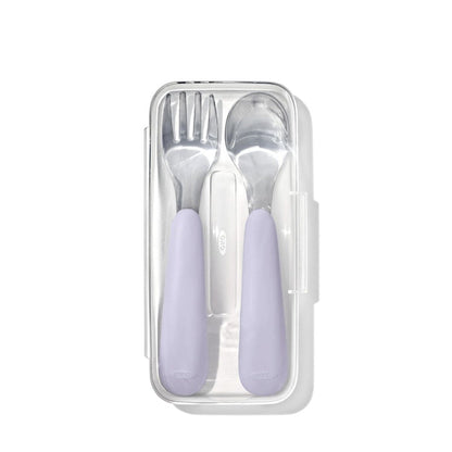 OXO Tot On-The-Go Fork And Spoon Set With Carrying Case