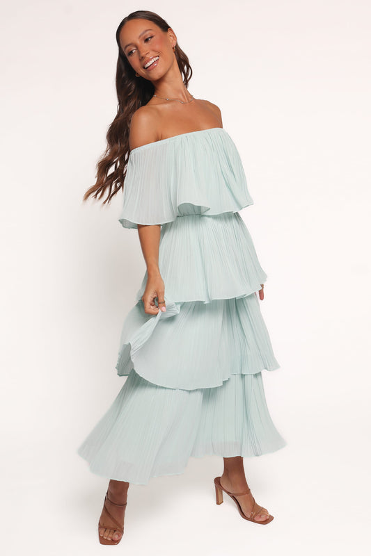 Caecilia Strapless Maxi Dress - Mint