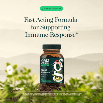 Gaia Herbs Quick Defense for Immune Support || 20 ct Claims