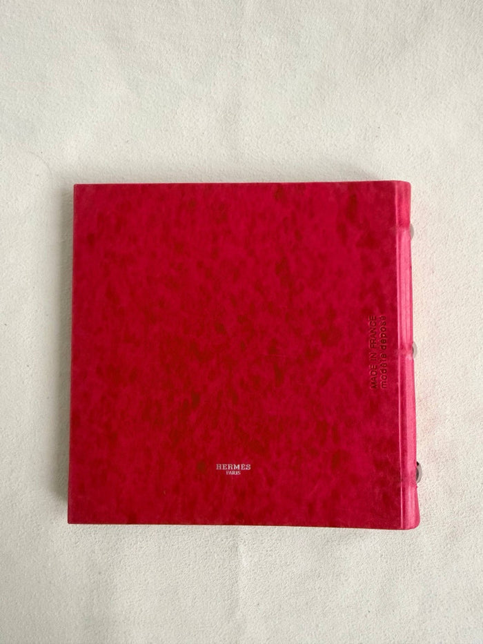 RARE Hermes Les Cahiers Photobook Album Bordeaux Red