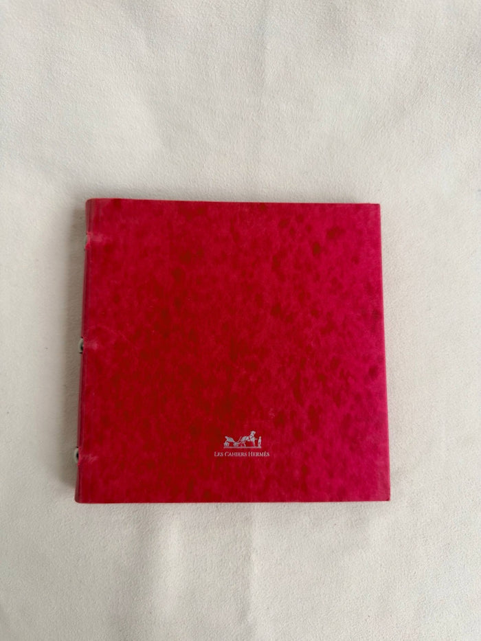 RARE Hermes Les Cahiers Photobook Album Bordeaux Red