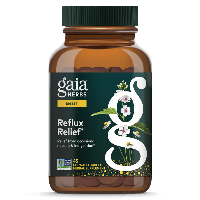 Gaia Herbs Reflux Relief for Digestive Support || 45 ct