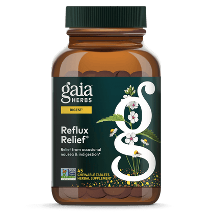 Gaia Herbs Reflux Relief for Digestive Support || 45 ct