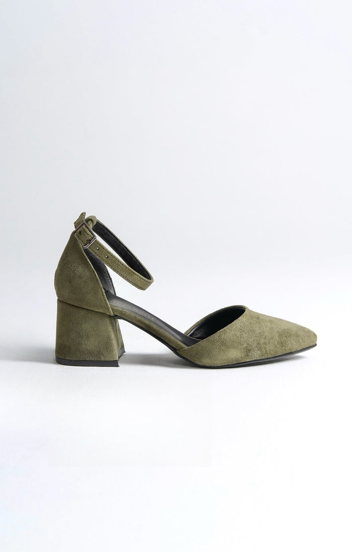 Renee | Sage Green Mid Heel