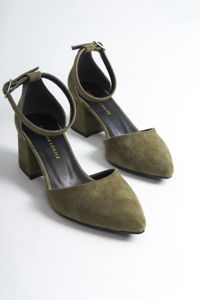 Renee | Sage Green Mid Heel
