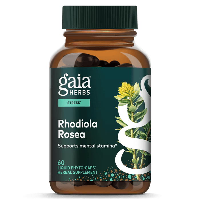 Gaia Herbs Rhodiola Rosea Pills for Stress Support || 60 ct