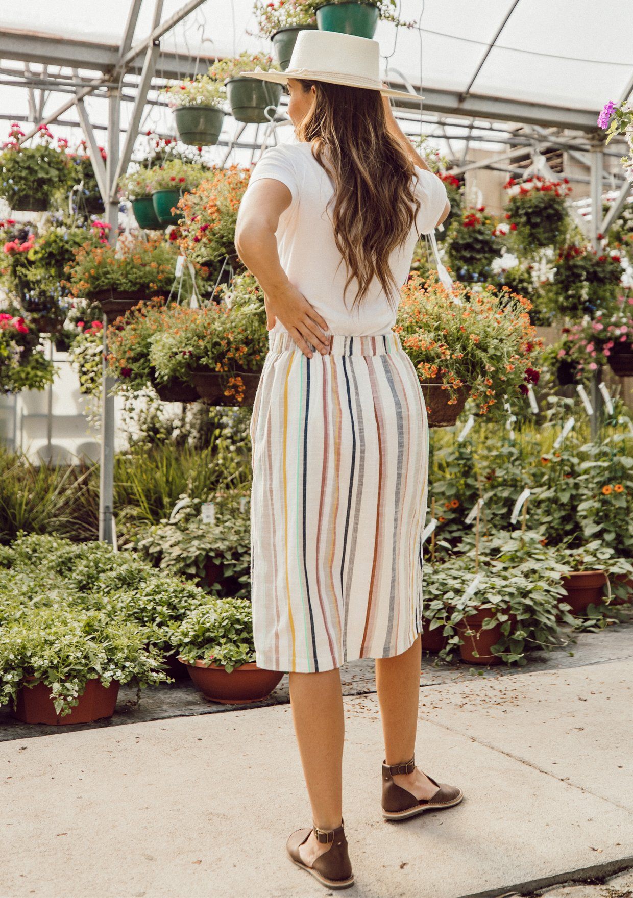Roselyn Striped Skirt