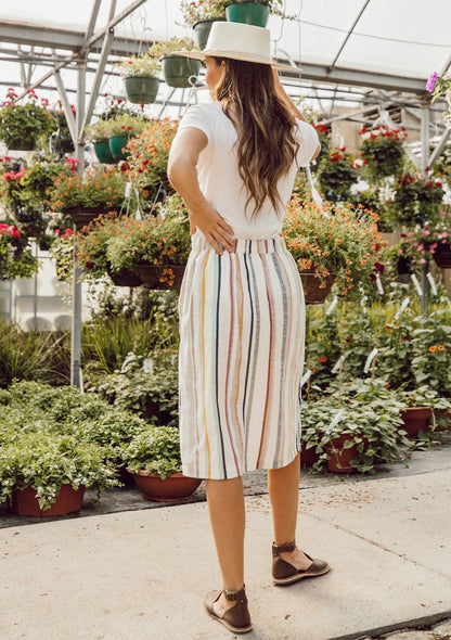 Roselyn Striped Skirt